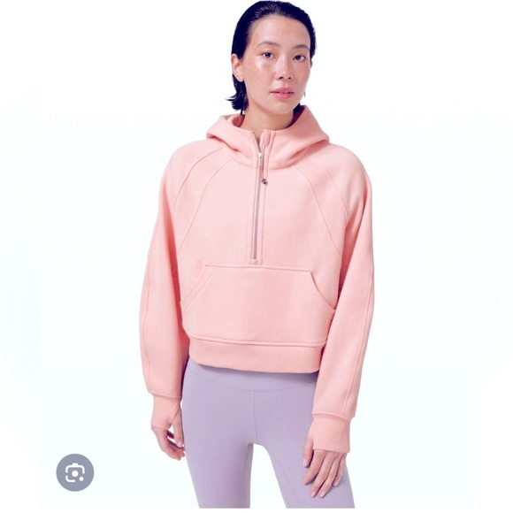 lululemon athletica Tops - BRAND NEW  LULULEMON SCUBA OVERSIZED HALF ZIP SIZE XL/XXL PINK